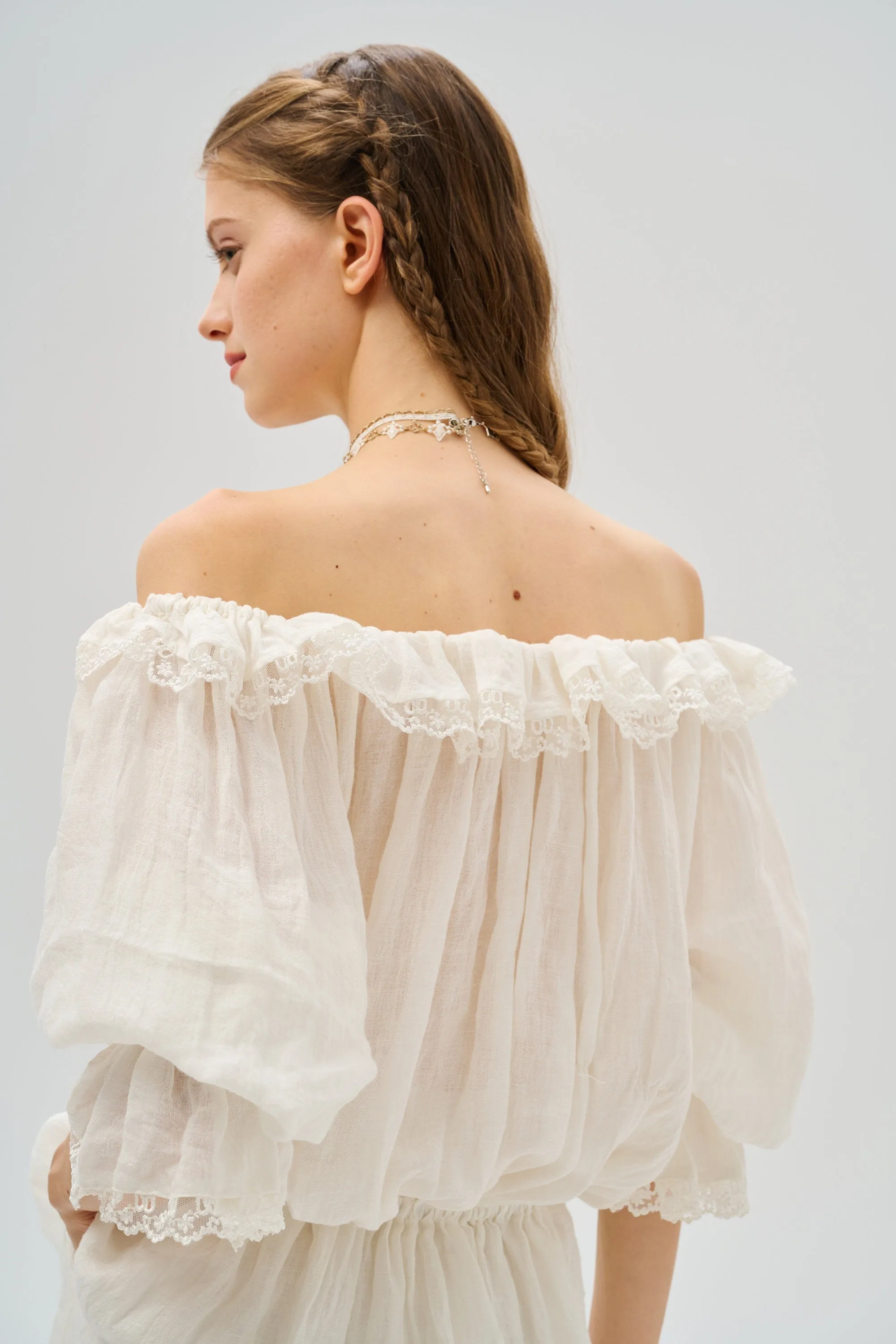 Stella 25 | Ruffled Lace Fairy Blouse