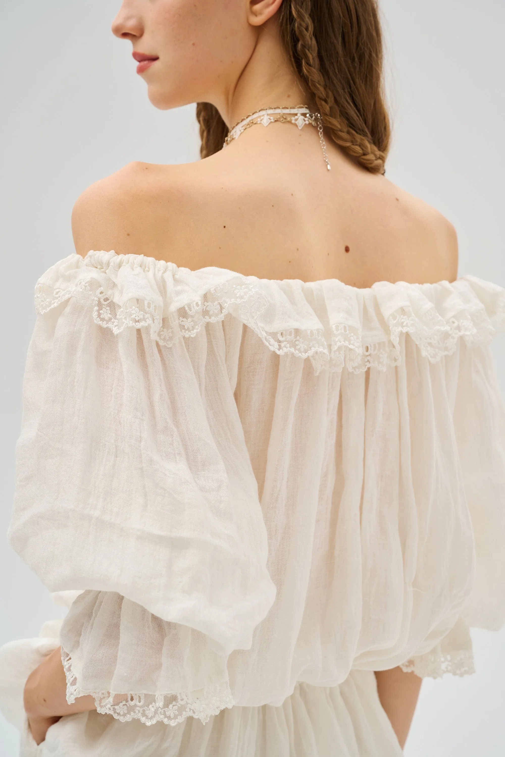 Stella 25 | Ruffled Lace Fairy Blouse