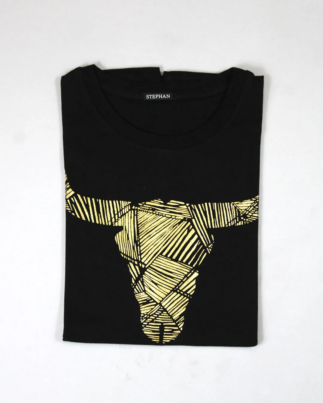 Stephan Kings Nguni Art Black T Shirt