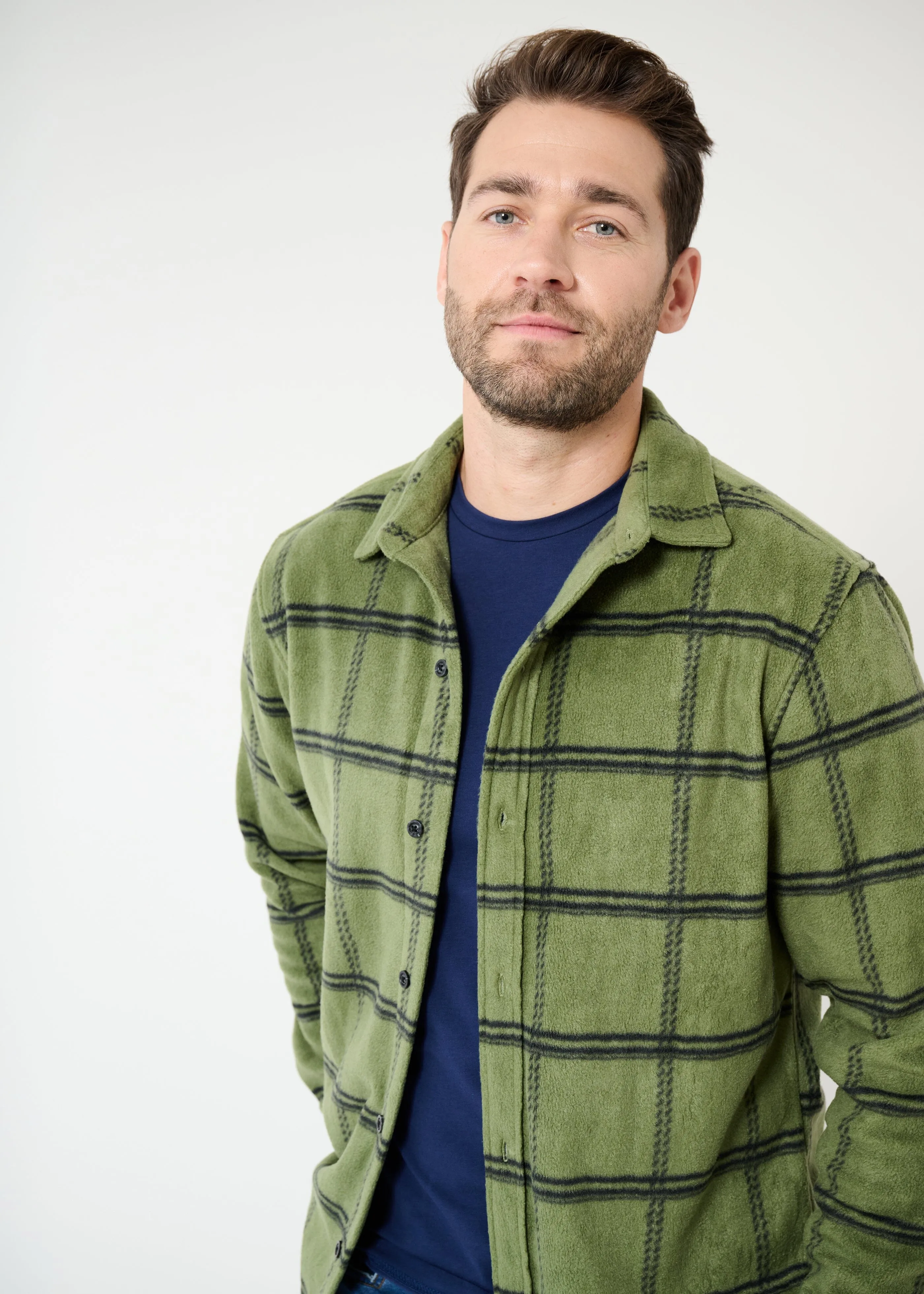 Sunday Shirt Jacket | Olive Check