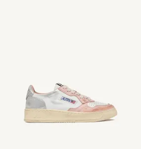 Sup Vint Low Wom Pink/Silver Leather