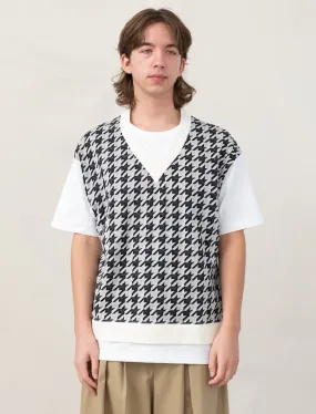 T-Shirt (White/Houndstooth)