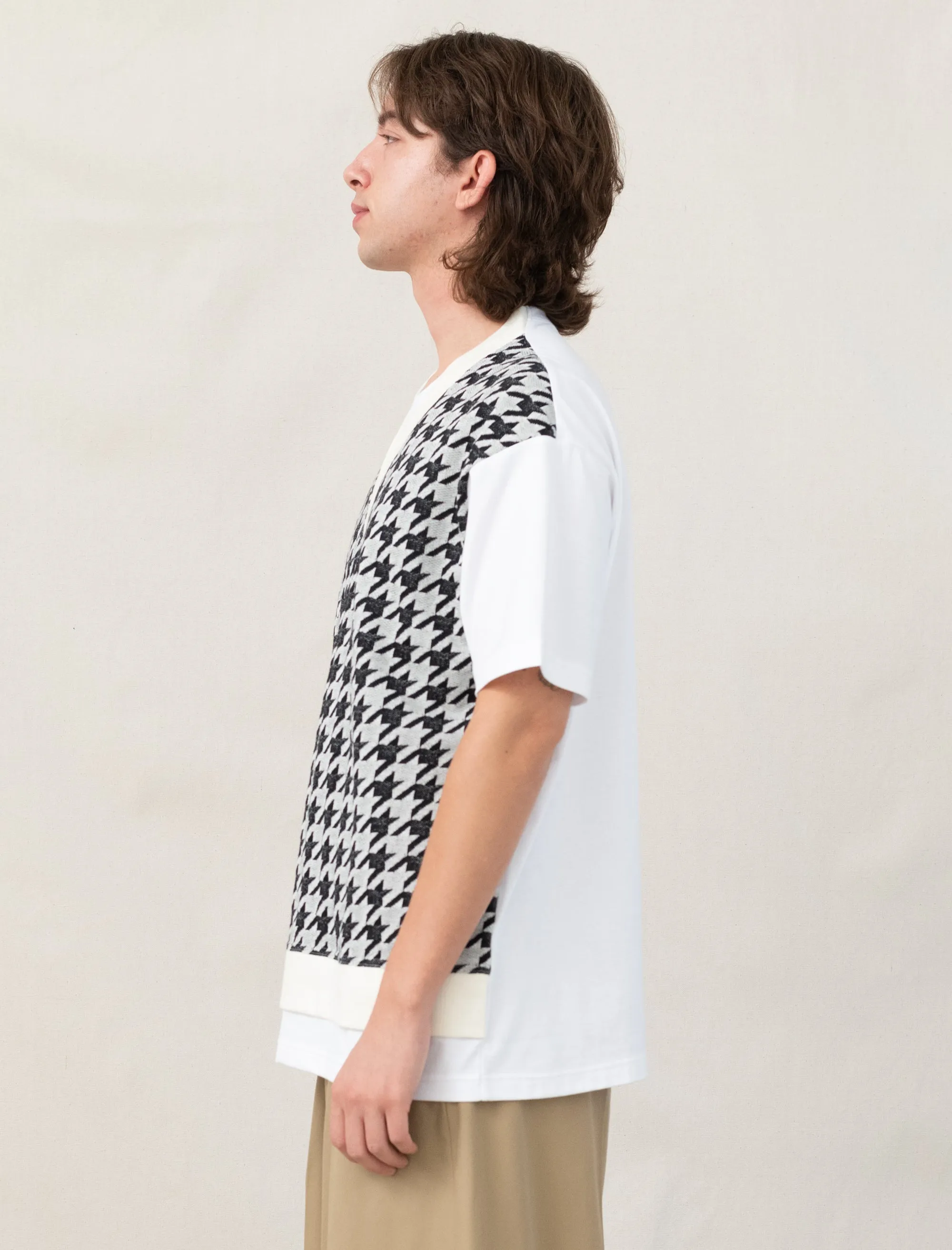 T-Shirt (White/Houndstooth)