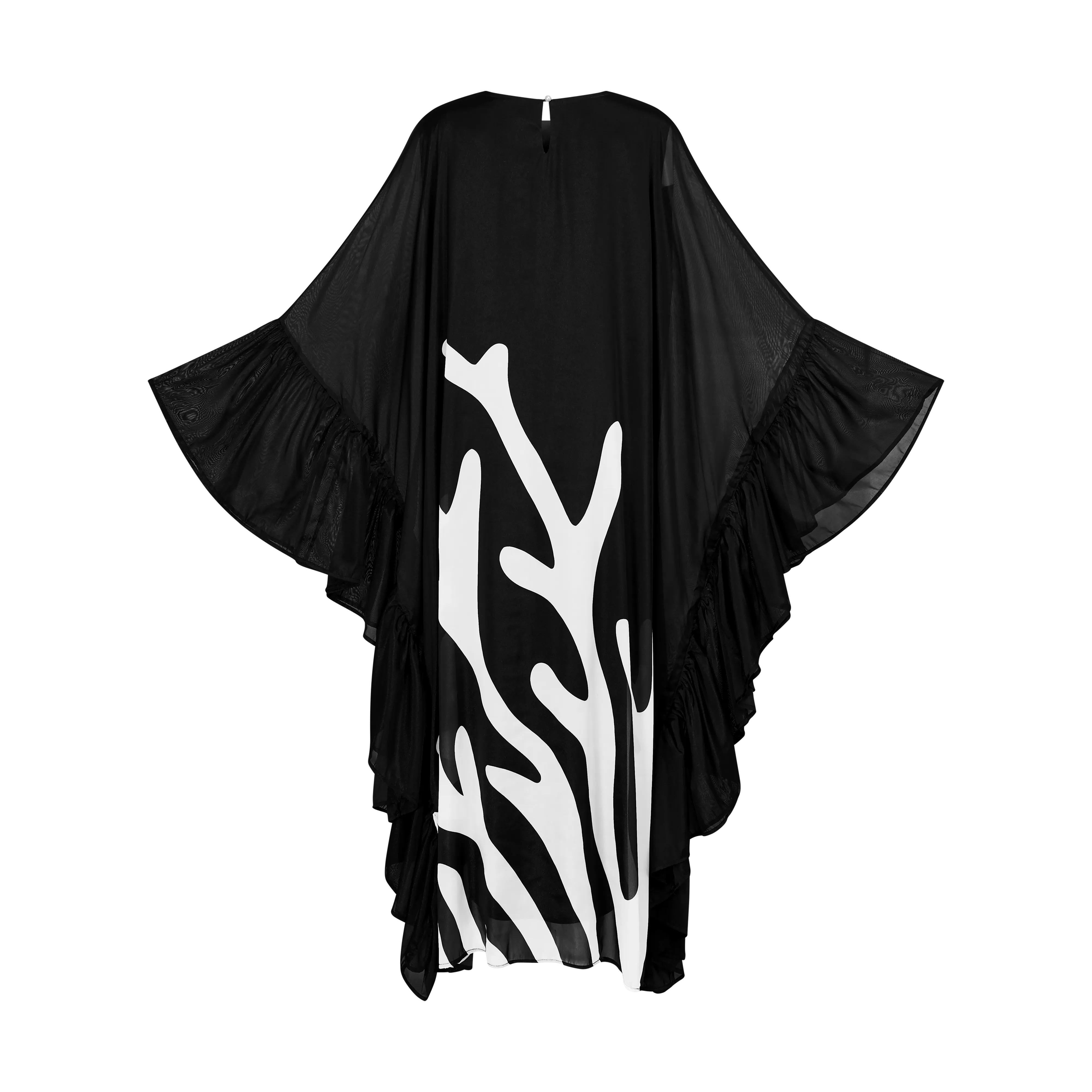 THE CORALIA LUCAYES KAFTAN-BLACK