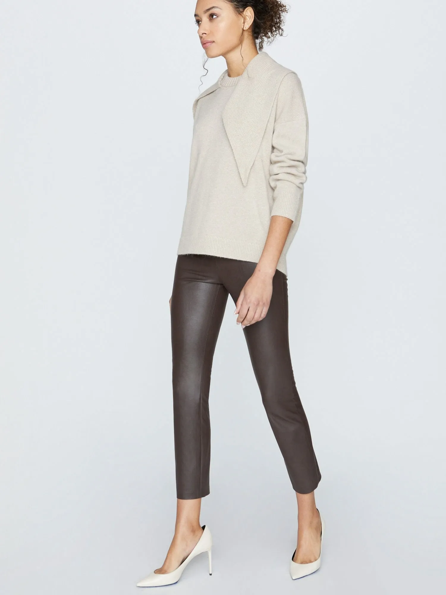 The Rhea Pullover with Scarf Neck