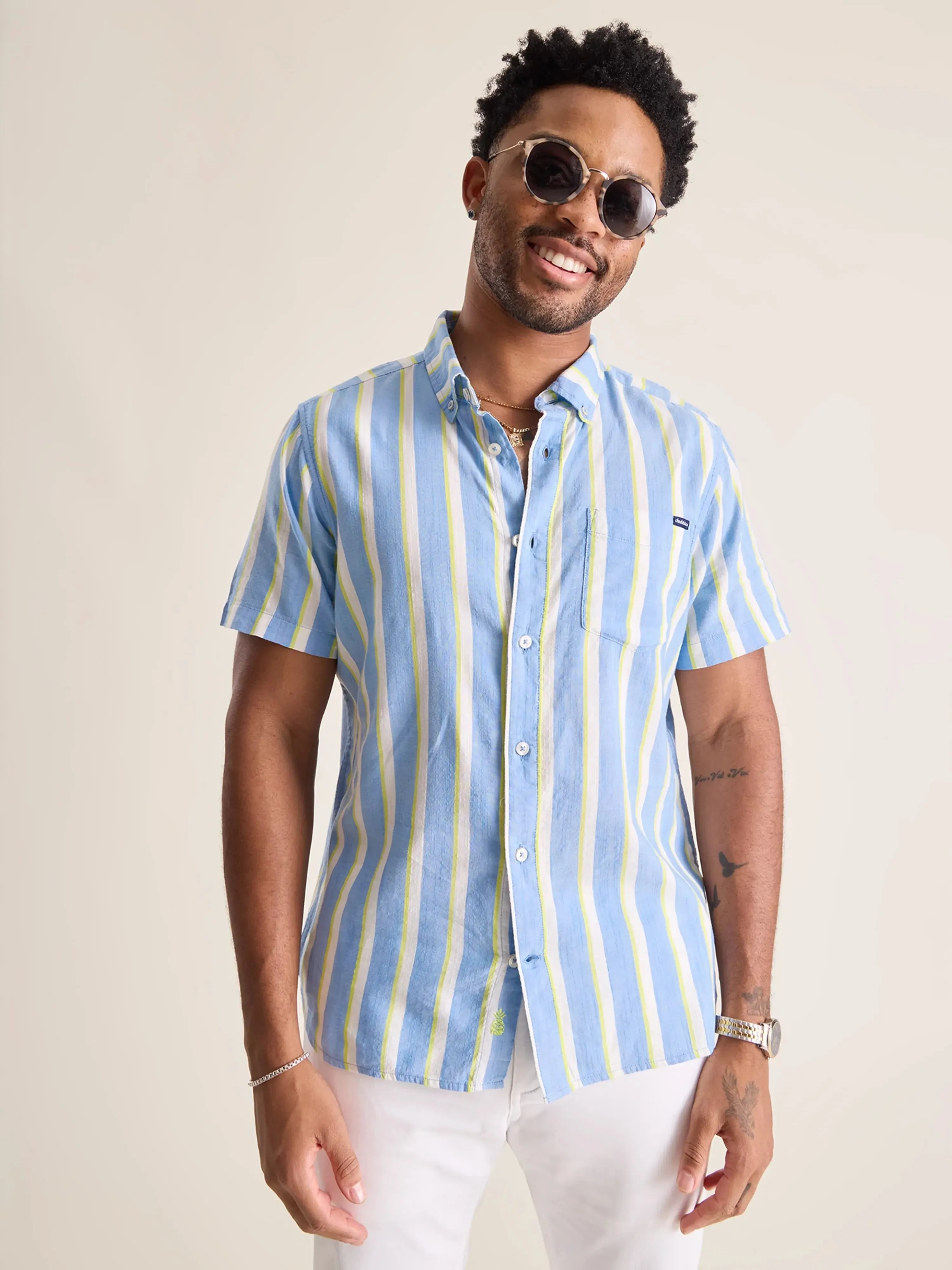 The Stripe It Down (Resort Weave Friday Shirt)