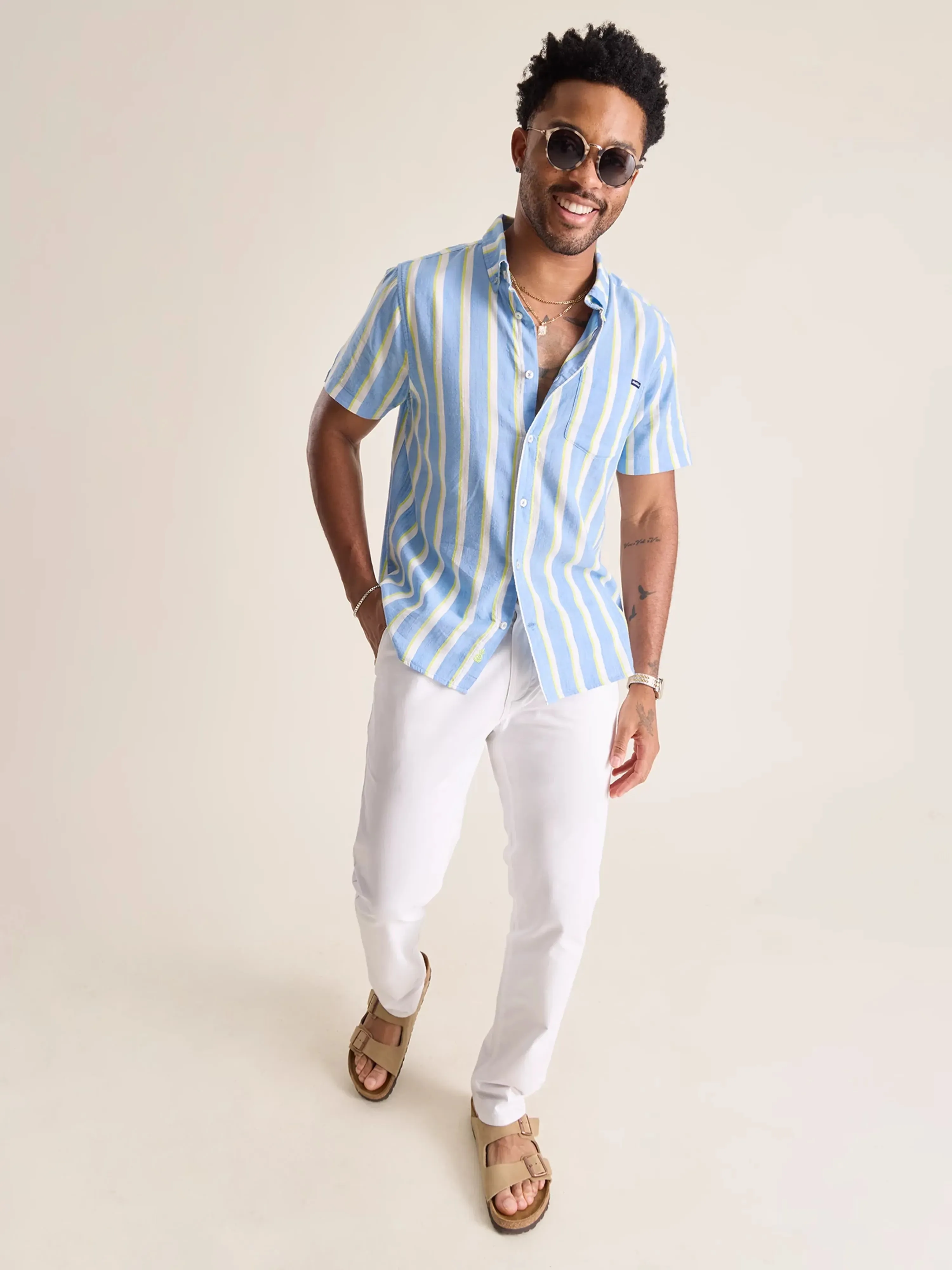 The Stripe It Down (Resort Weave Friday Shirt)