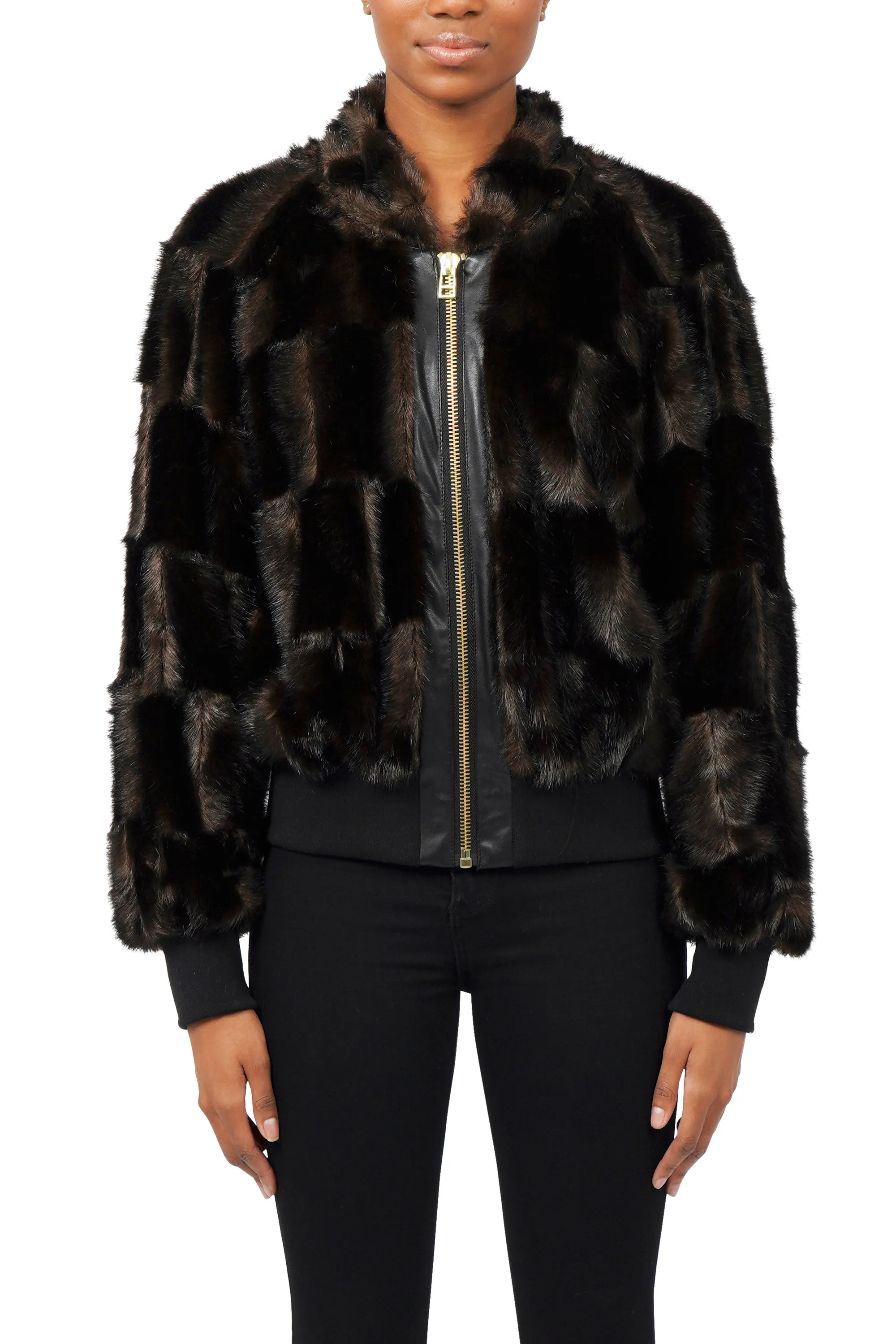 Tina Faux Fur Bomber Jacket