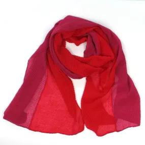 Two Tone Crinkle Cut Scarf