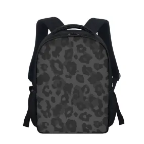 Vampire Art Black Grunge Leopard Student Backpack available in 3 sizes