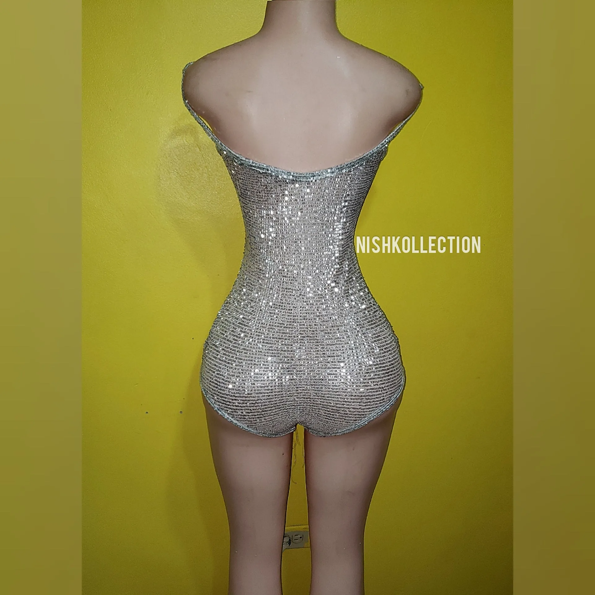 Viking Rhinestone sequin bodysuit