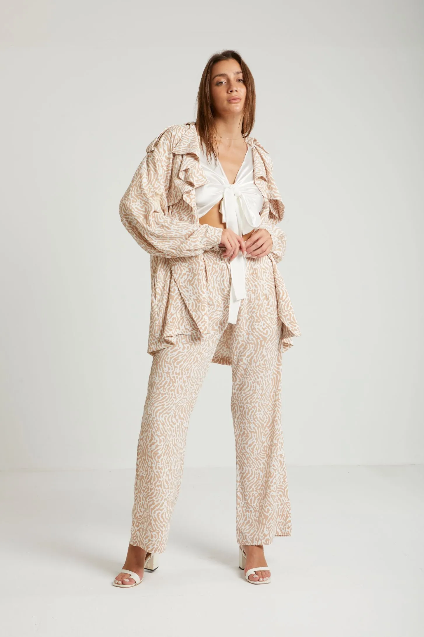 WALK THE LINE PANTS - BEIGE