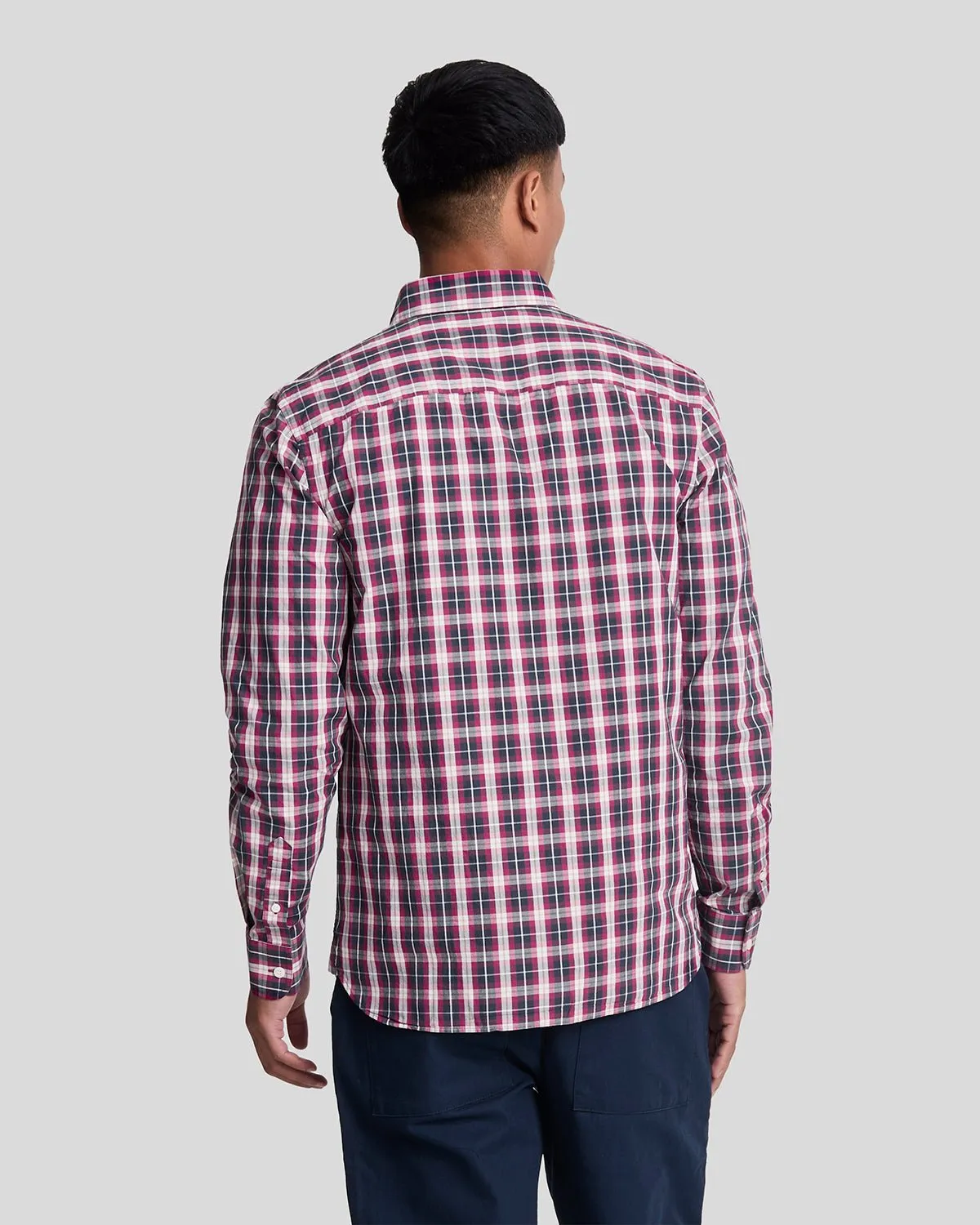 Washed Check Poplin Shirt