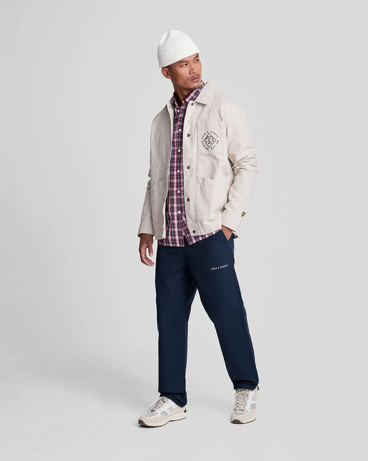 Washed Check Poplin Shirt