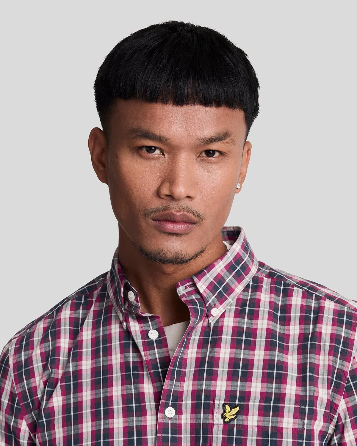 Washed Check Poplin Shirt