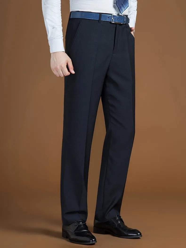 West Louis™ Classic Regular Fit Office Formal Long Trousers