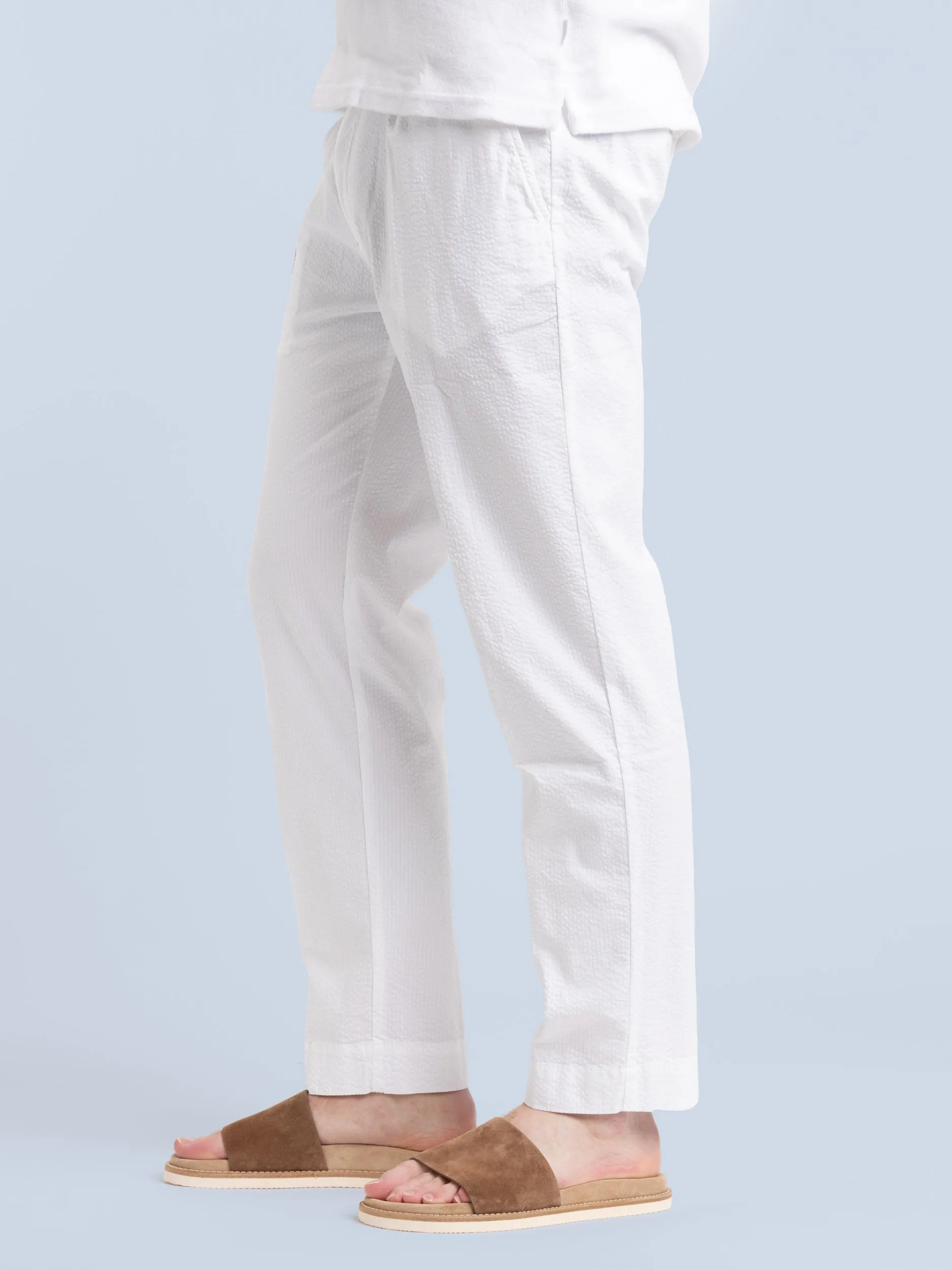 White Cotton Weiss Trouser