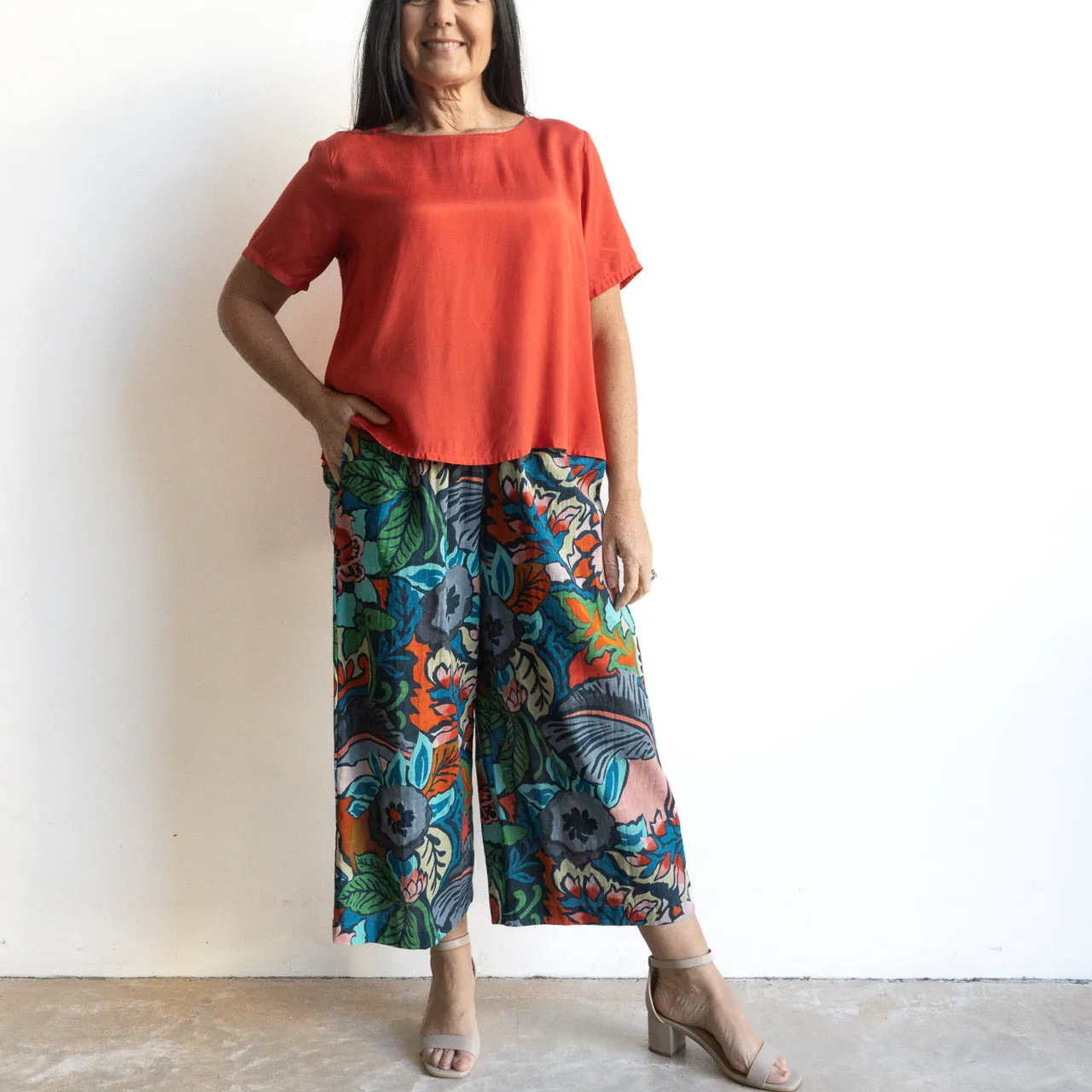 Wide Leg Summer Pant by Orientique Australia - Cape Verde - 4628