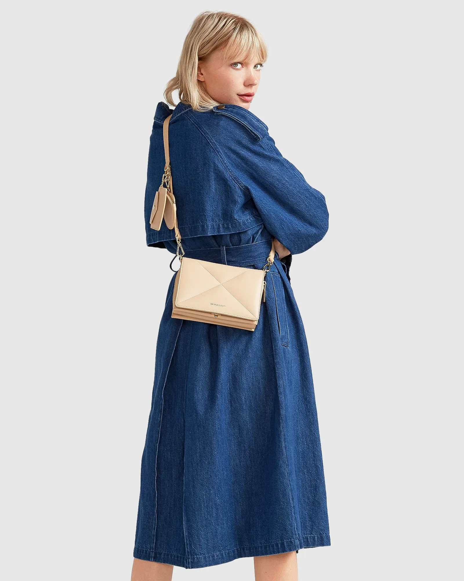 Wild Skies Denim Trench - Mid Denim