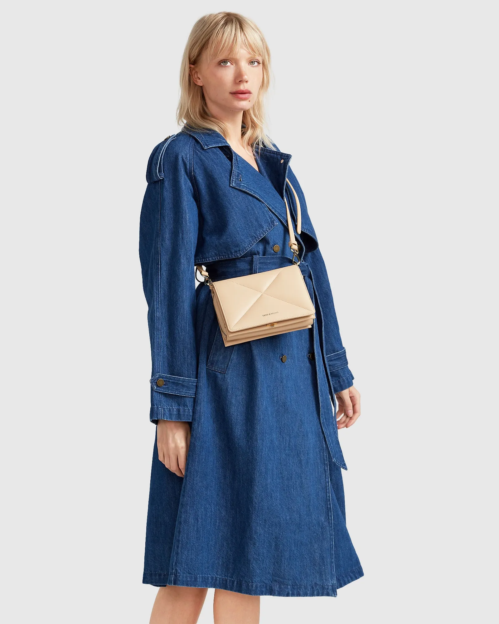 Wild Skies Denim Trench - Mid Denim