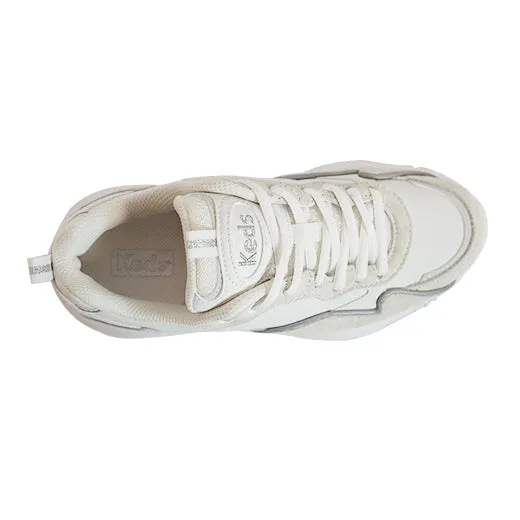 Women's Bounce Sneaker White/Silver (KC68167)